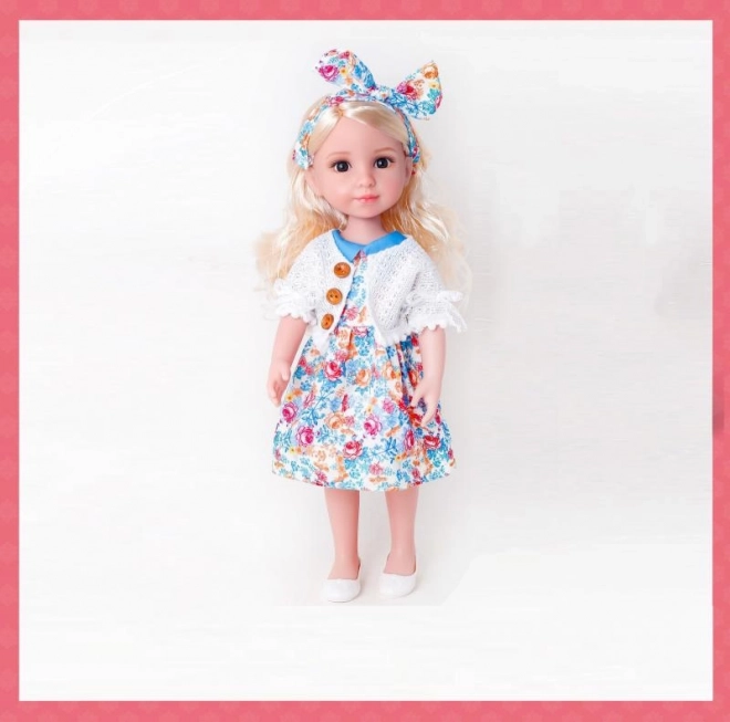 Păpușă cu păr blond 38 cm