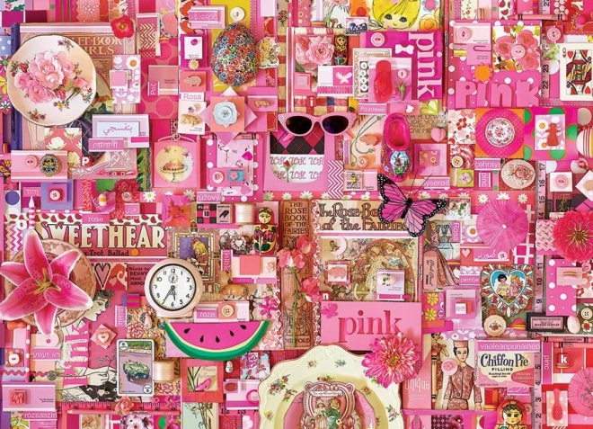 Puzzle cu motiv roz COBBLE HILL 1000 piese