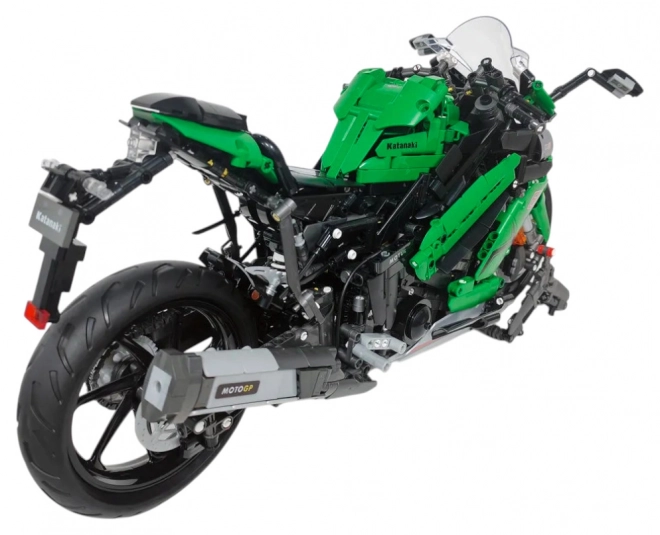 Set construcție motocicletă sport verde