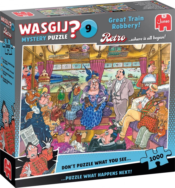 Puzzle Jumbo Wasgij Mystery 9: Marea jaf la tren 1000 piese