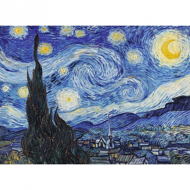 Puzzle din lemn 200 de piese Noapte înstelată Vincent van Gogh