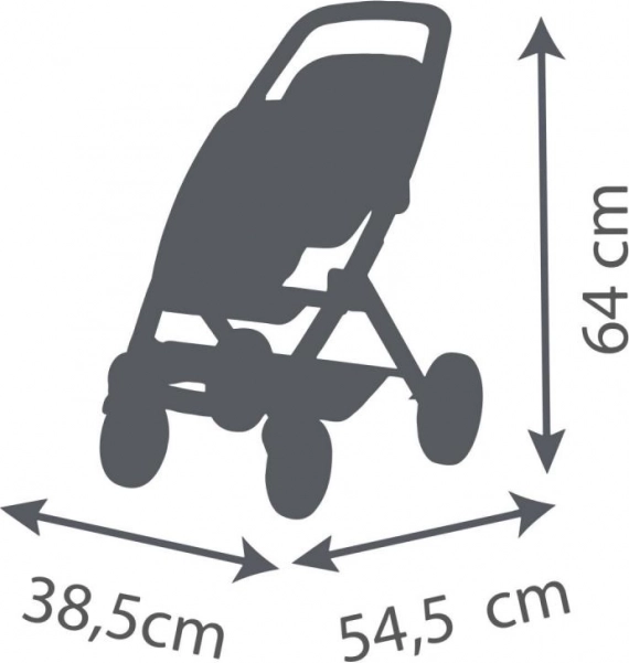 Cărucior sport pentru păpuși gemene Maxi Cosi roz pal