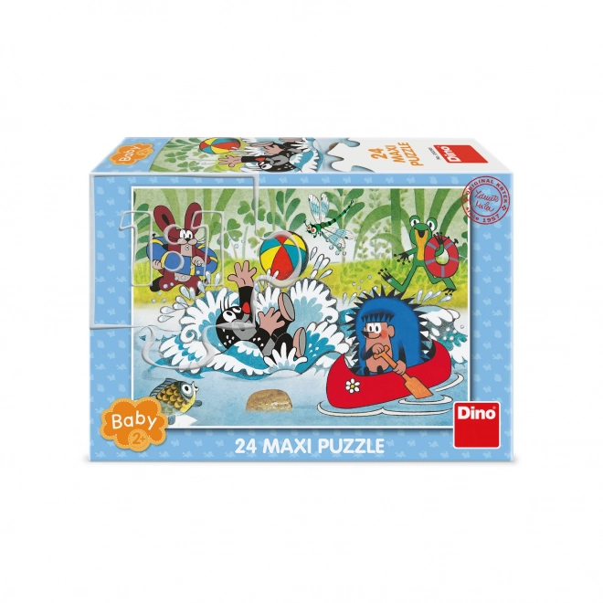 Puzzle maxi cu Krtek în apă