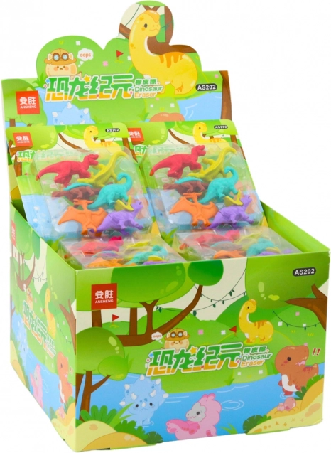 Set elastice pentru șters Dinozauri 6 buc