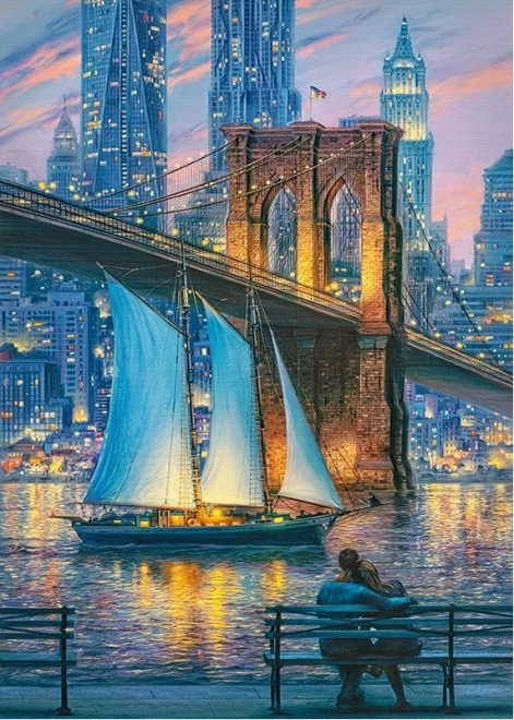 Puzzle Visul Pescarului la New York 1000 Piese