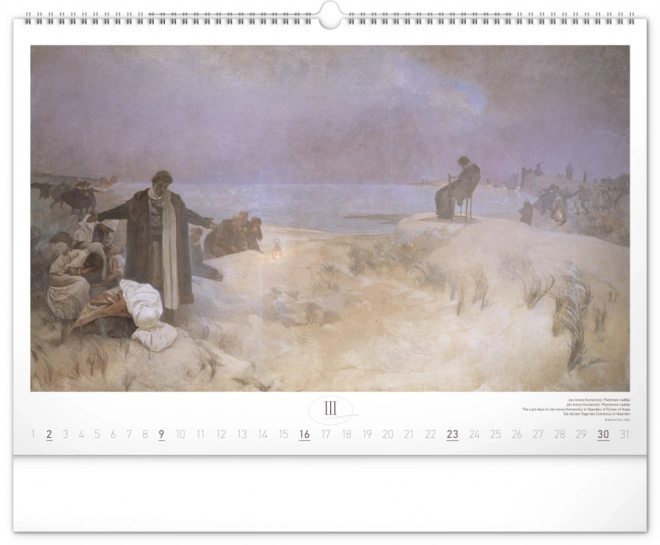 Calendar de perete Alfons Mucha, epopeea slavă 2025