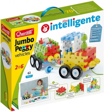Quercetti Jumbo Peggy Vehicles Construcție pentru cei mai mici