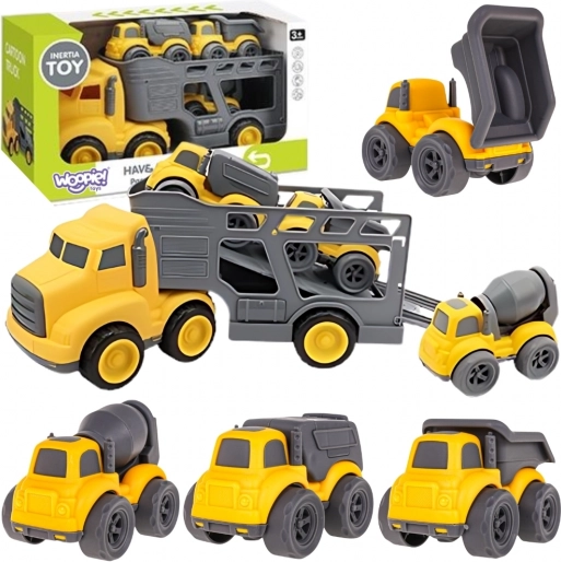 Woopie camion de tractare cu vehicule de construcții 4în1