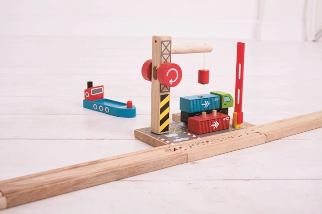 Terminal De Containere Bigjigs Rail