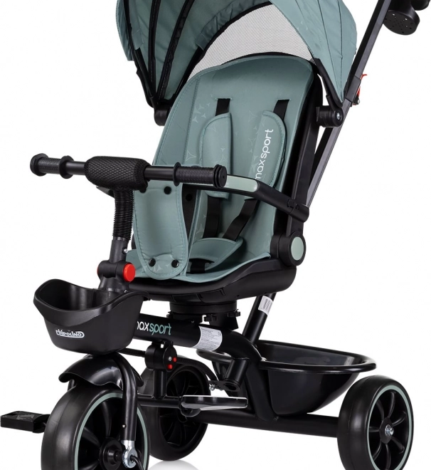 Tricicletă cu copertină 2în1 Chipolino Max Sport Basil