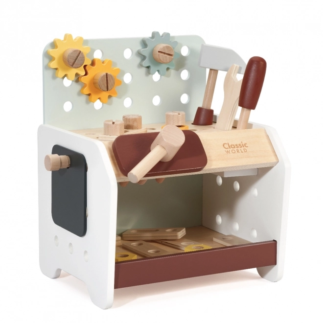 Banc de lucru din lemn pentru copii cu unelte Classic World