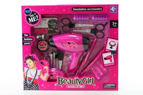Set de frumusețe cu uscător de păr pentru copii