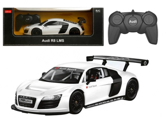 Mașină sport RC Audi R8 Albă