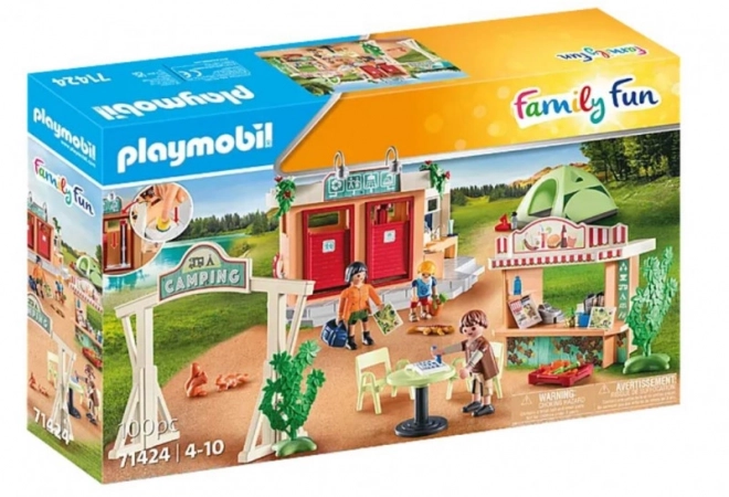 Distracție în familie la camping Playmobil