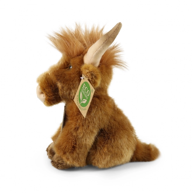 Vacă scoțiană Highland de pluș eco-friendly 16 cm