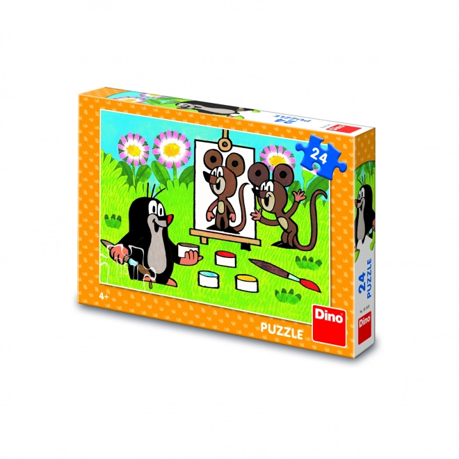 Puzzle Krtek pictor 24 piese