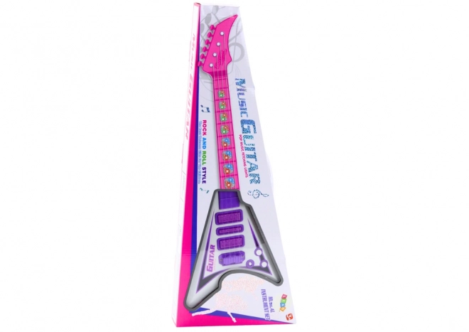 Chitară electrică pentru copii lumini și melodii violet