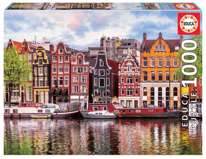 Puzzle Educa casele dansatoare Amsterdam 1000 piese