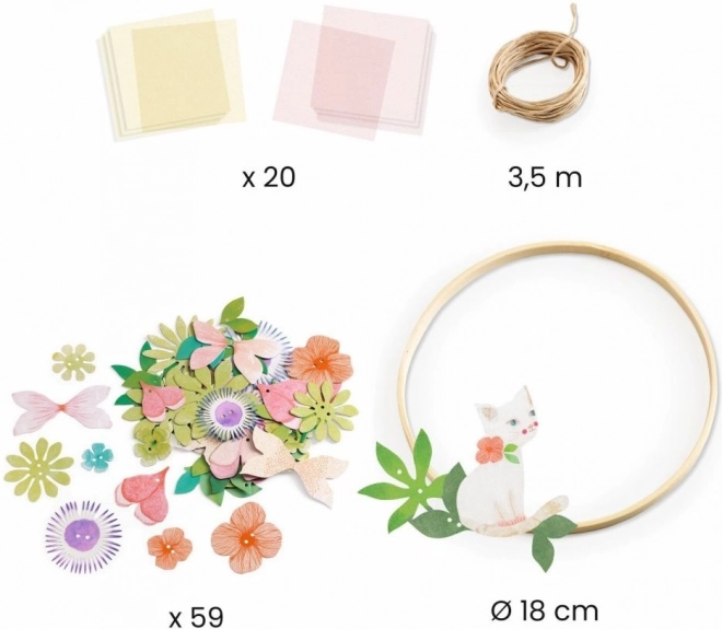 Djeco diy coroană cu flori Dalia