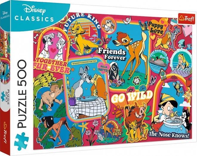 Puzzle 500 piese - Disney de-a lungul timpului