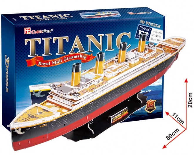 Puzzle 3D model Titanic