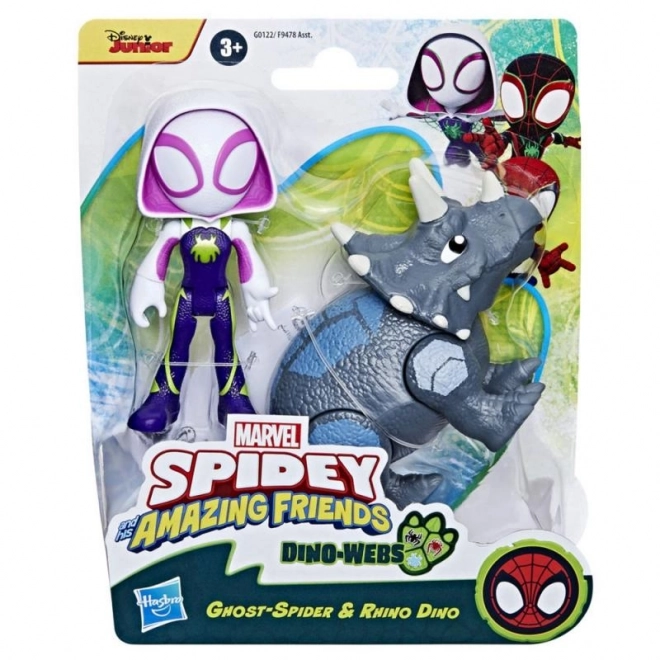 Set figurine Spider-Man Prietenii uimitori și dinozaurii răufăcători