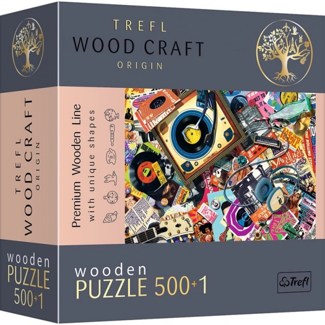 Puzzle din lemn Trefl Wood Craft Origin În lumea muzicii