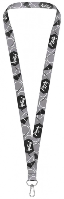 Breloc BAAGL lung pentru chei - Lanyard, gri