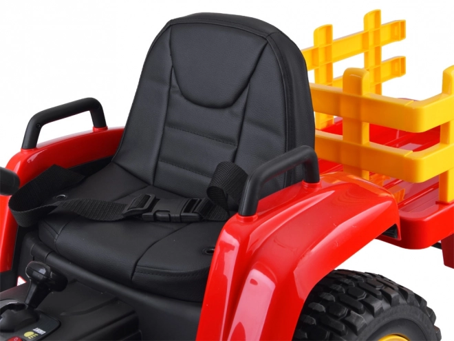 Tractor cu remorcă electric pentru copii Jokomisiada – Roșu