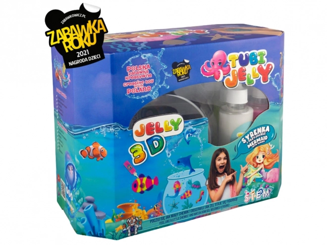 Set Tubi Jelly 8 culori acvariu mare Sirenă