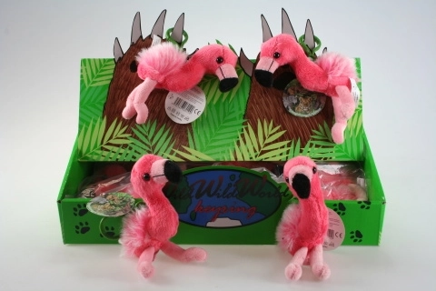 Cheie breloc Flamingo de pluș 24/balenă