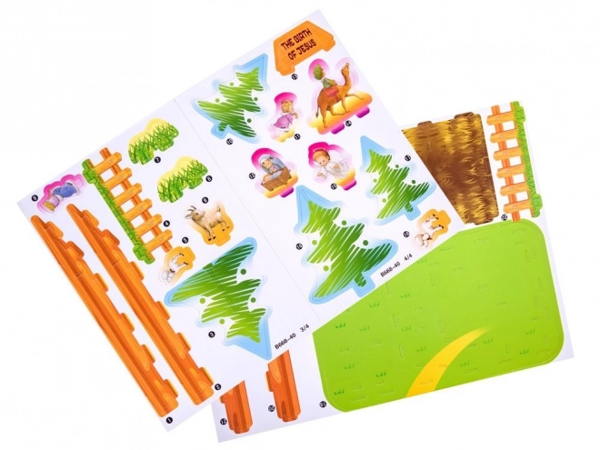 Puzzle 3D Nașterea Domnului - Set de 25 piese