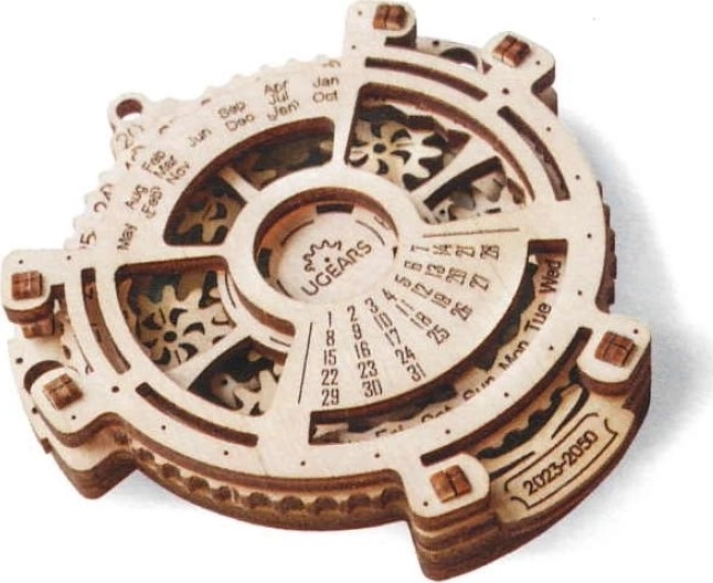 Puzzle 3D calendar mecanic UGEARS