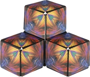 Cubul puzzle magnetic curcubeu