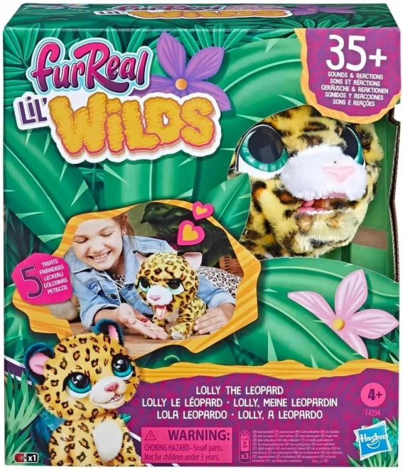 FurReal lil wilds lolly leopard de pluș