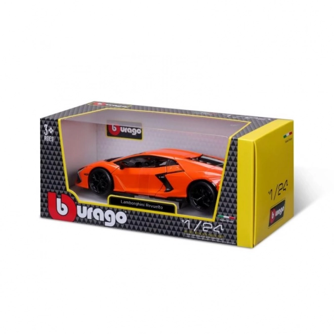 Model Lamborghini Revuelto Portocaliu Bburago 1:24 Plus