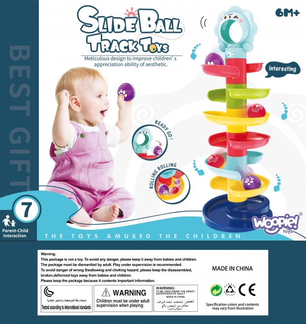 Turn de joacă spiral WOOPIE pentru bebeluși