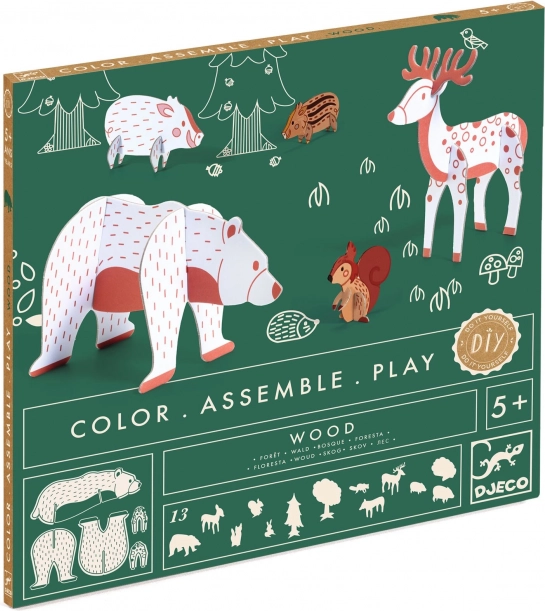 Set creativ animale de pădure Djeco