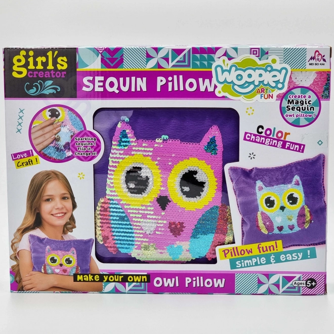 Set creativ pernă decorativă Bufniță WOOPIE Art&Fun