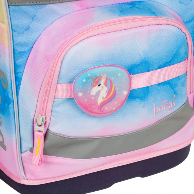 Ghiozdan școlar Zippy Plus Rainbow Unicorn