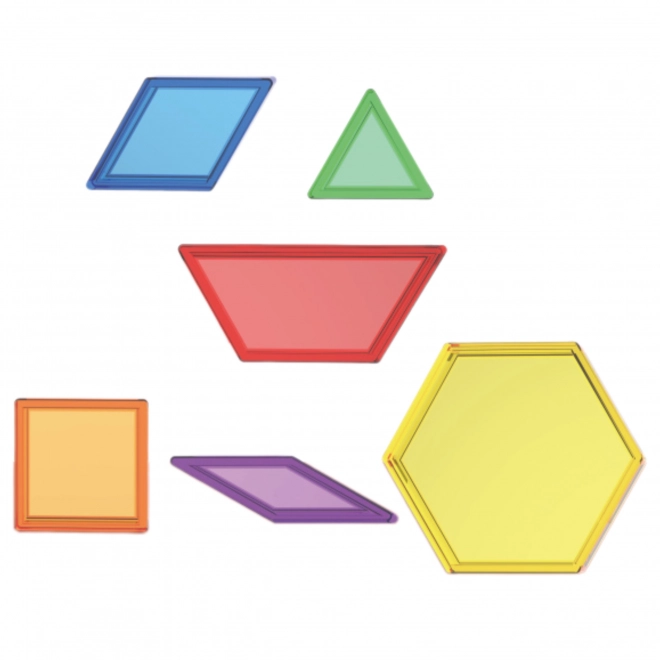 Setul de cuburi Montessori Tangram Mozaic 140 piese