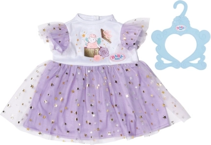 Baby born rochiță liliachie cu tutu pentru păpuși 43 cm