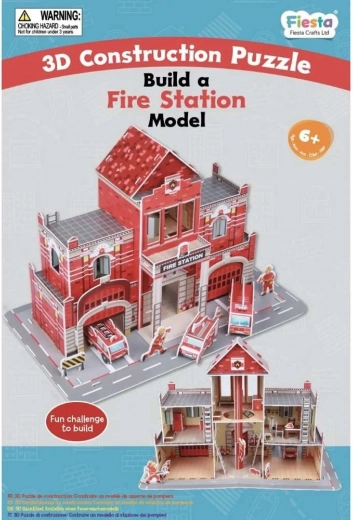 Fiesta Crafts 3D puzzle Stație de pompieri