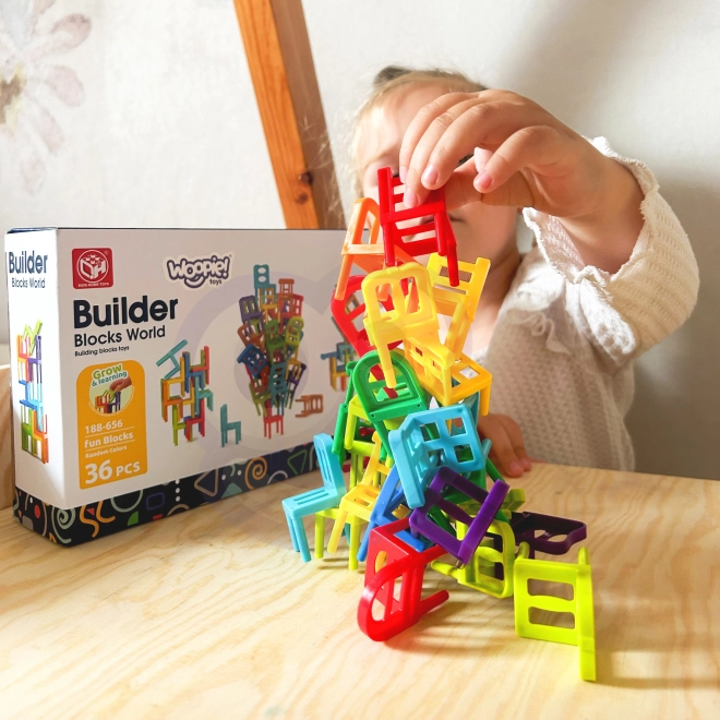 Joc de îndemânare Scaune Echilibrate 36 buc
