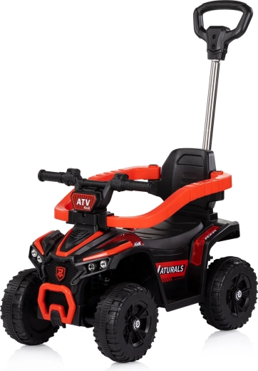 Trotinetă fără pedale cu tijă de ghidare ATV roșie CHIPOLINO