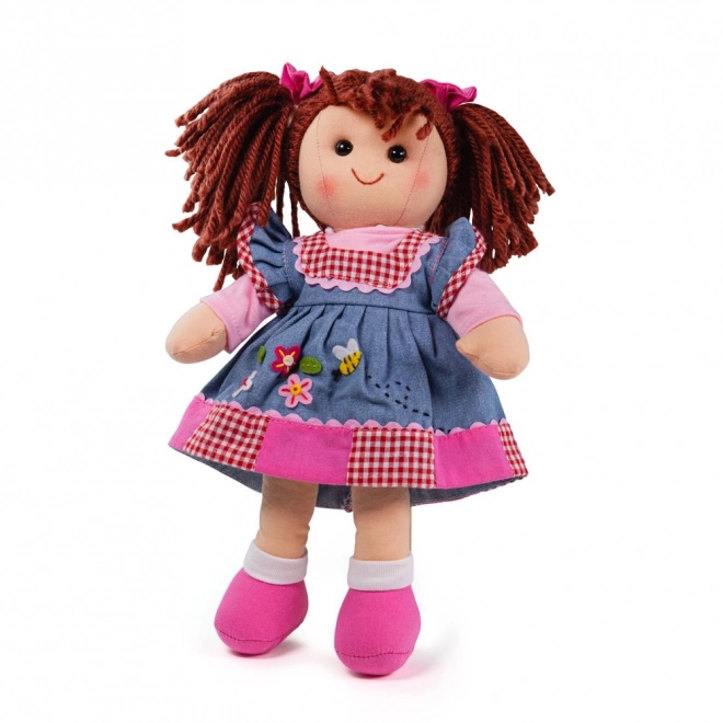 Păpușă din pânză Melody de la Bigjigs Toys 34 cm