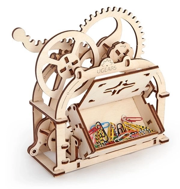 puzzle 3D mecanic UGEARS - cutie de lemn