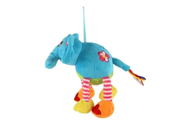 Elefant de pluș colorat 17 cm