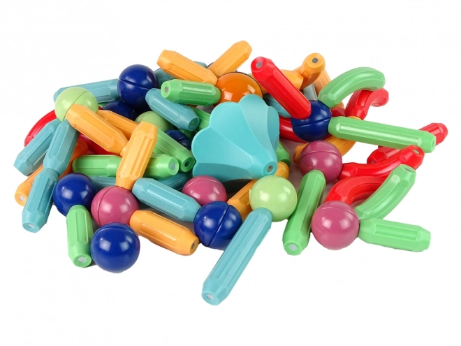 Klocki magnetice de construcție din plastic – 78 de piese