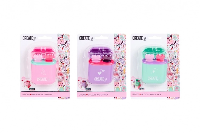 Lipstick/Gloss LipPods cu breloc